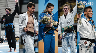 Collage of athletes wearing Gameness BJJ gis