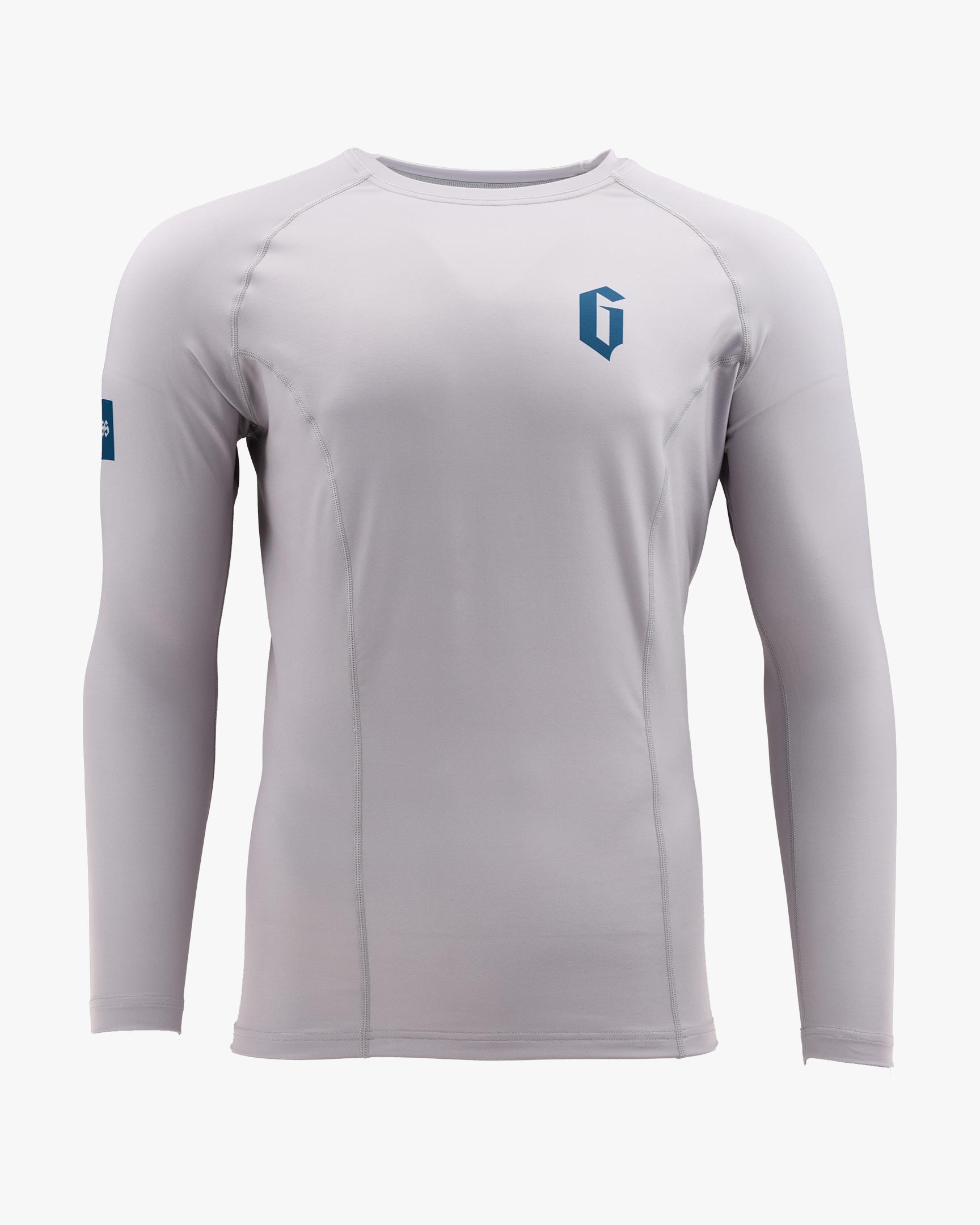 Gameness Men's Long Sleeve Solid Rash Guard Grey