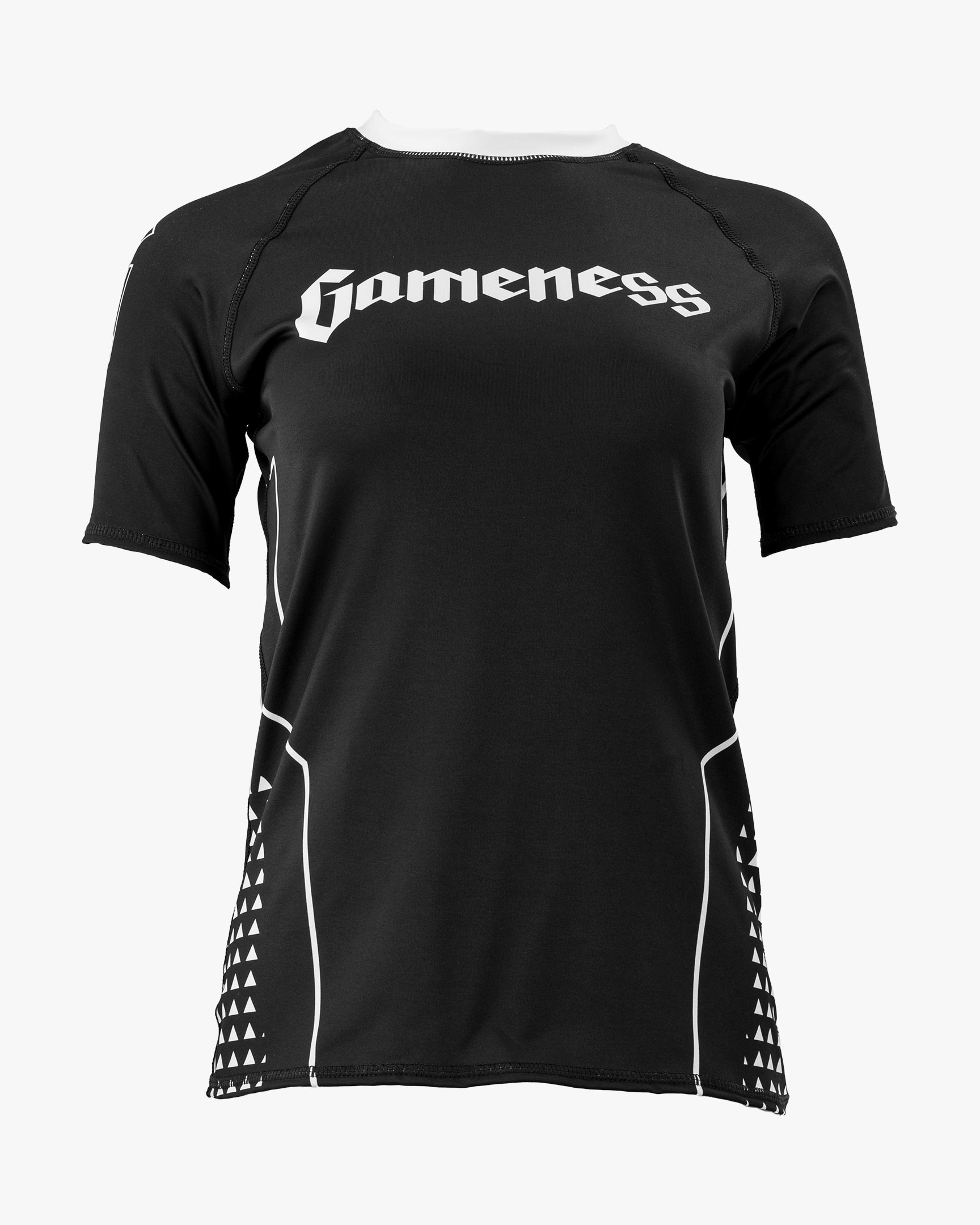 Gameness Women's Short Sleeve Pro Ranked Rash Guard Black
