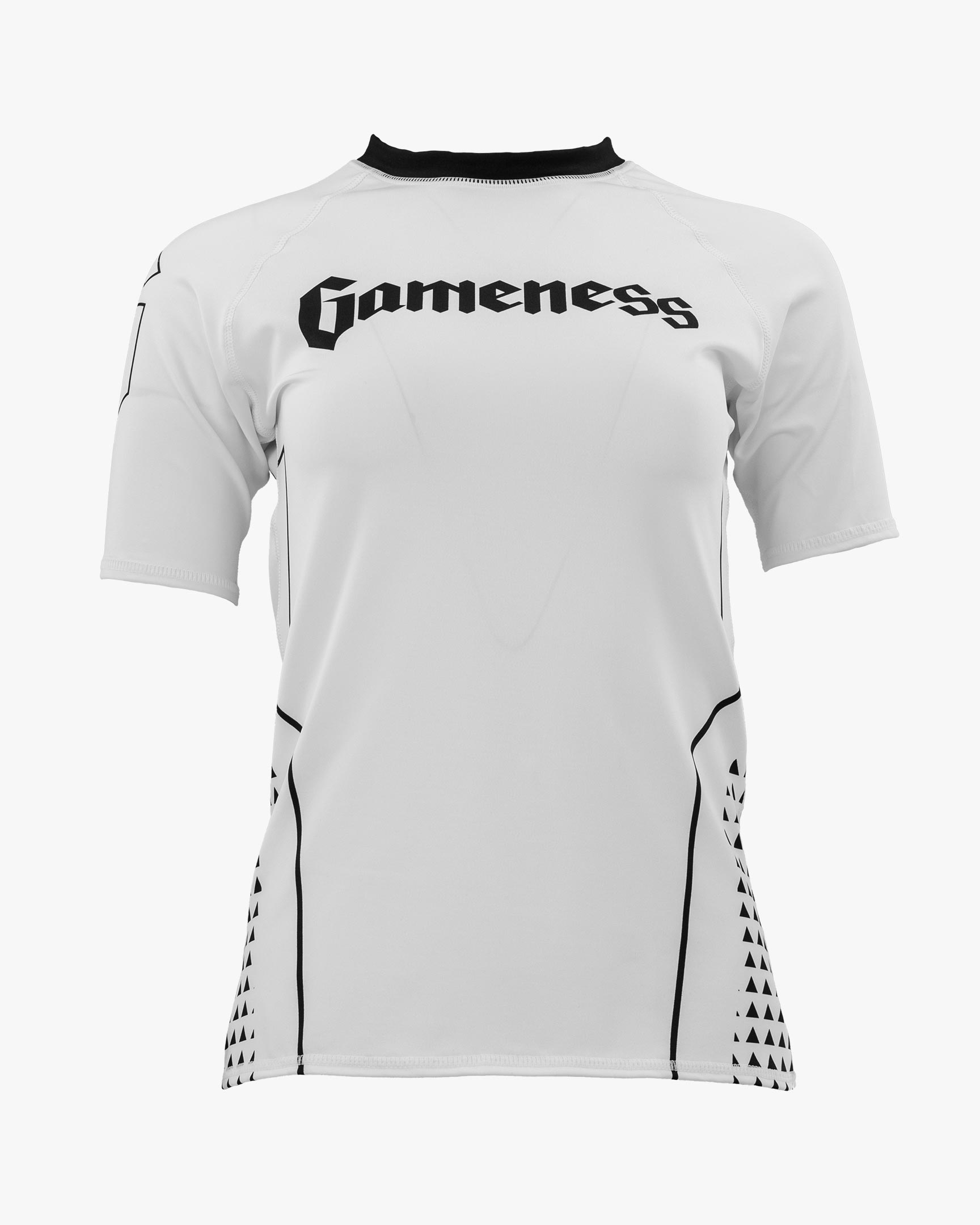 Gameness Women's Short Sleeve Pro Ranked Rash Guard White