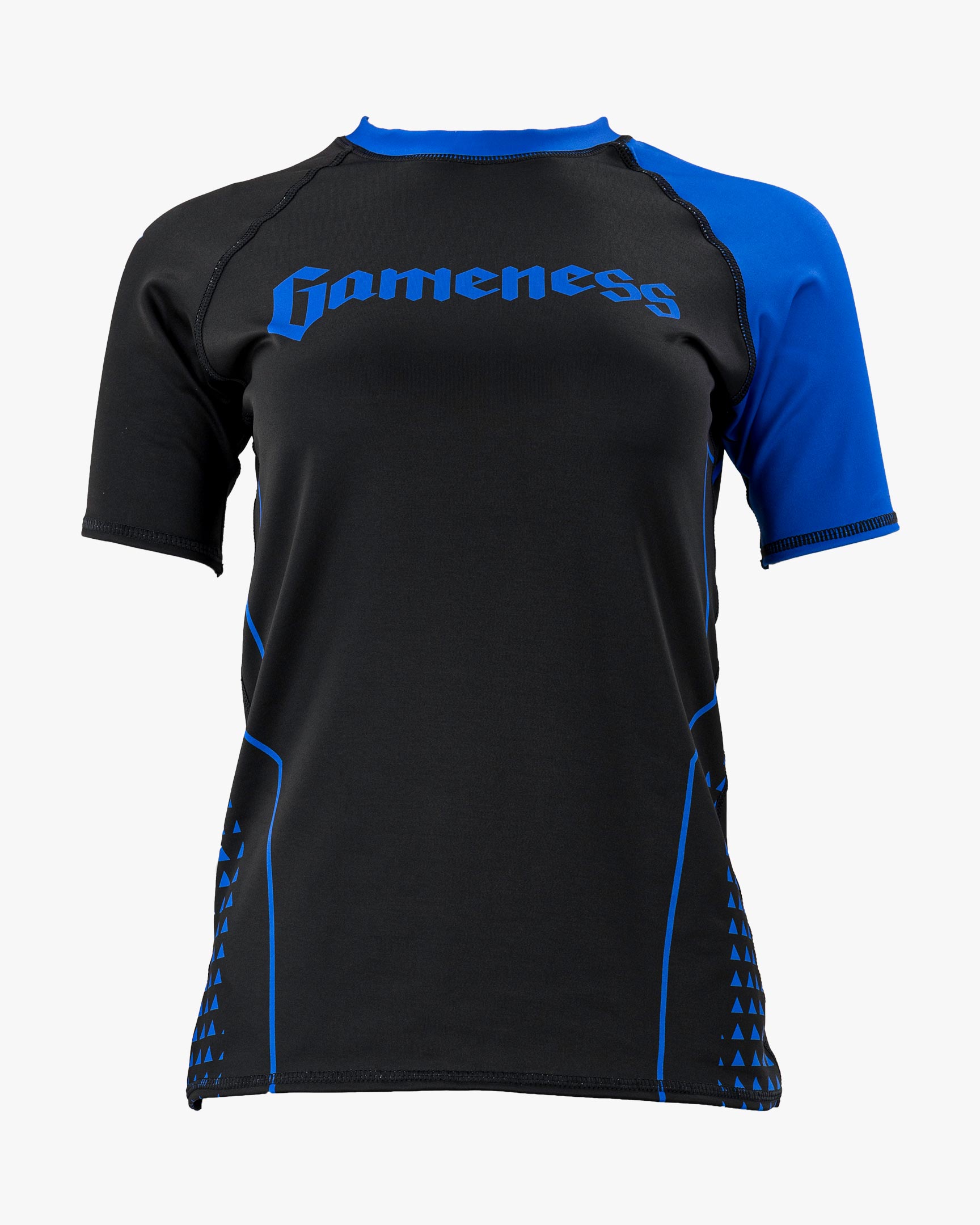 Gameness Women's Short Sleeve Pro Ranked Rash Guard Blue