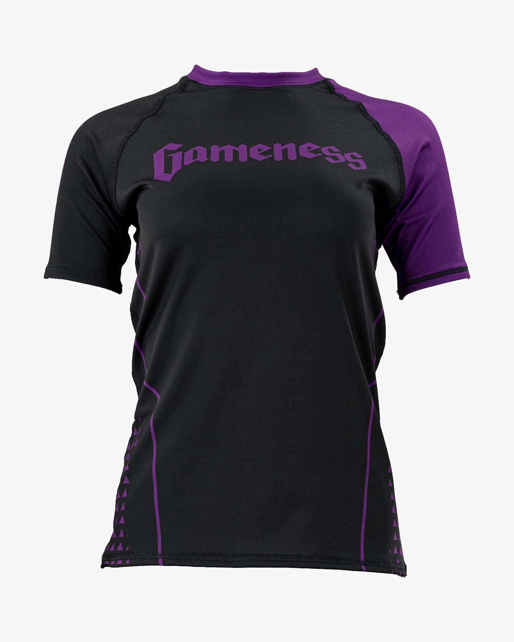 Gameness Women's Short Sleeve Pro Ranked Rash Guard Purple