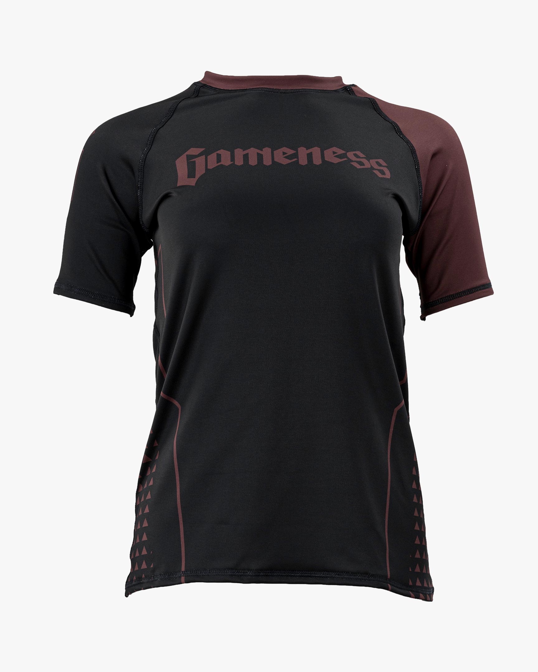 Gameness Women's Short Sleeve Pro Ranked Rash Guard Brown
