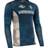 Gameness Mens Long Sleeved Meeting Of The Waters Rash Guard Navy