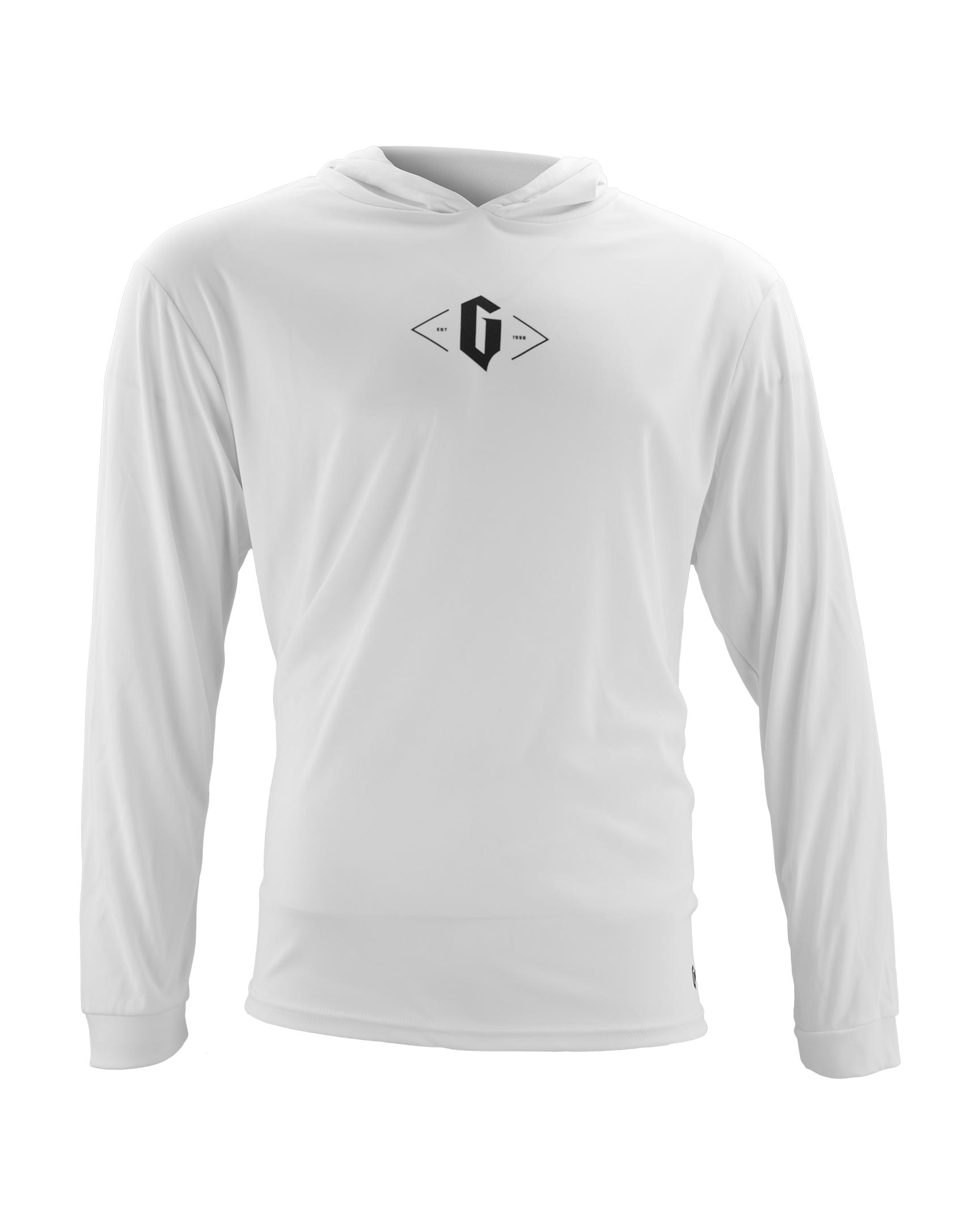 Gameness Men's Everyday Performance Hooded Tee White
