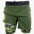 Gameness Men's Combate Lined Grappling Shorts Small Olive