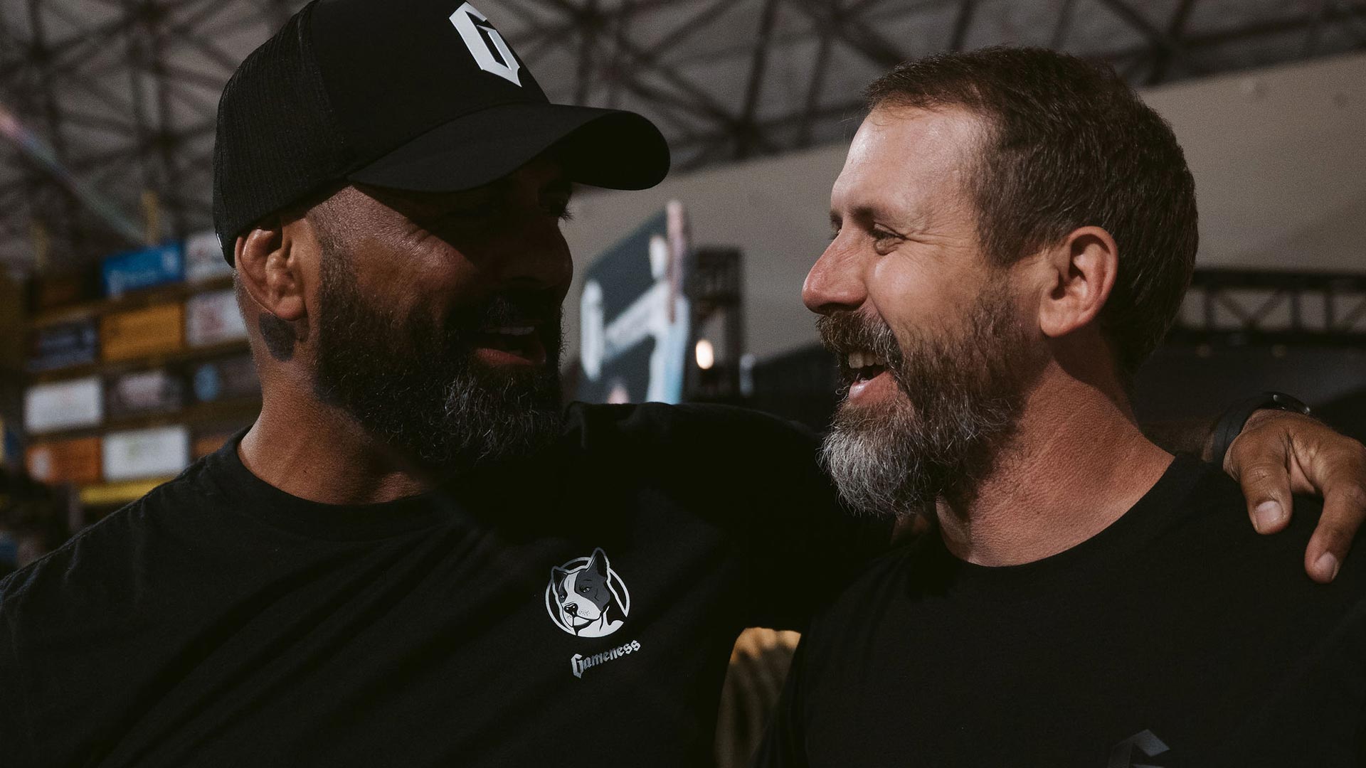 two martial artists in gameness apparel