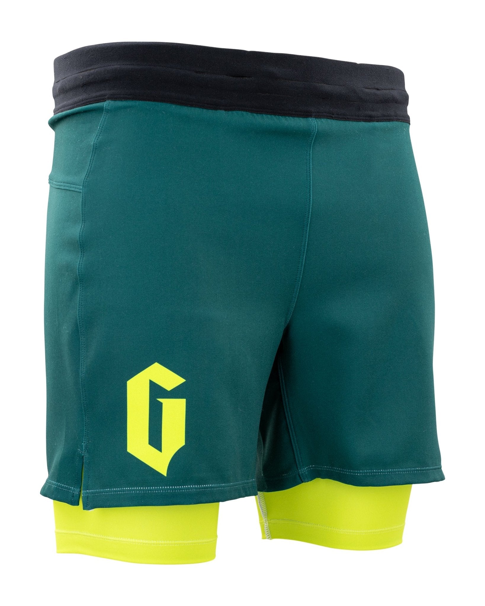 Gameness Men's Eco Lined Grappling Short Dark Green