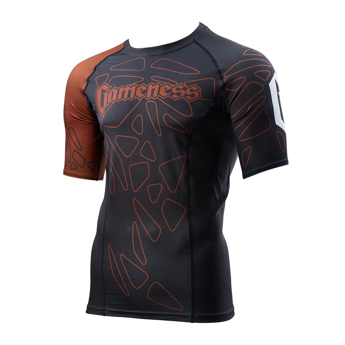 Gameness Men's Short Sleeve Pro Ranked Rash Guard