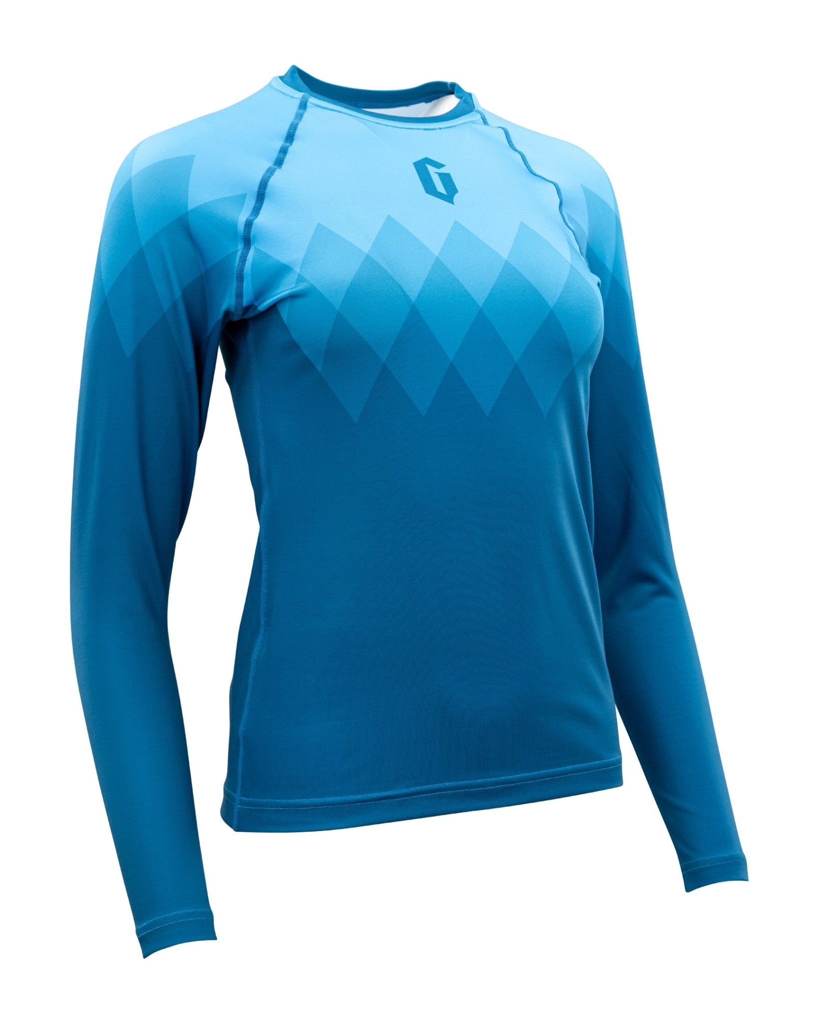 Gameness Women's Eco Long Sleeve Rash Guard Turquoise
