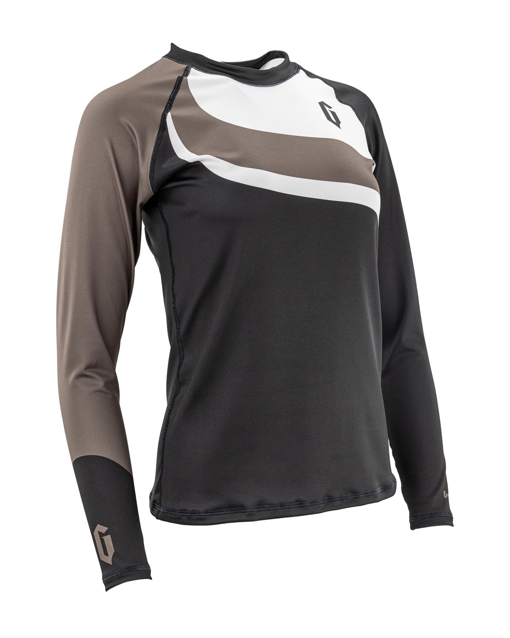 Gameness Women's Long Sleeve Pro Ranked Rash Guard Brown