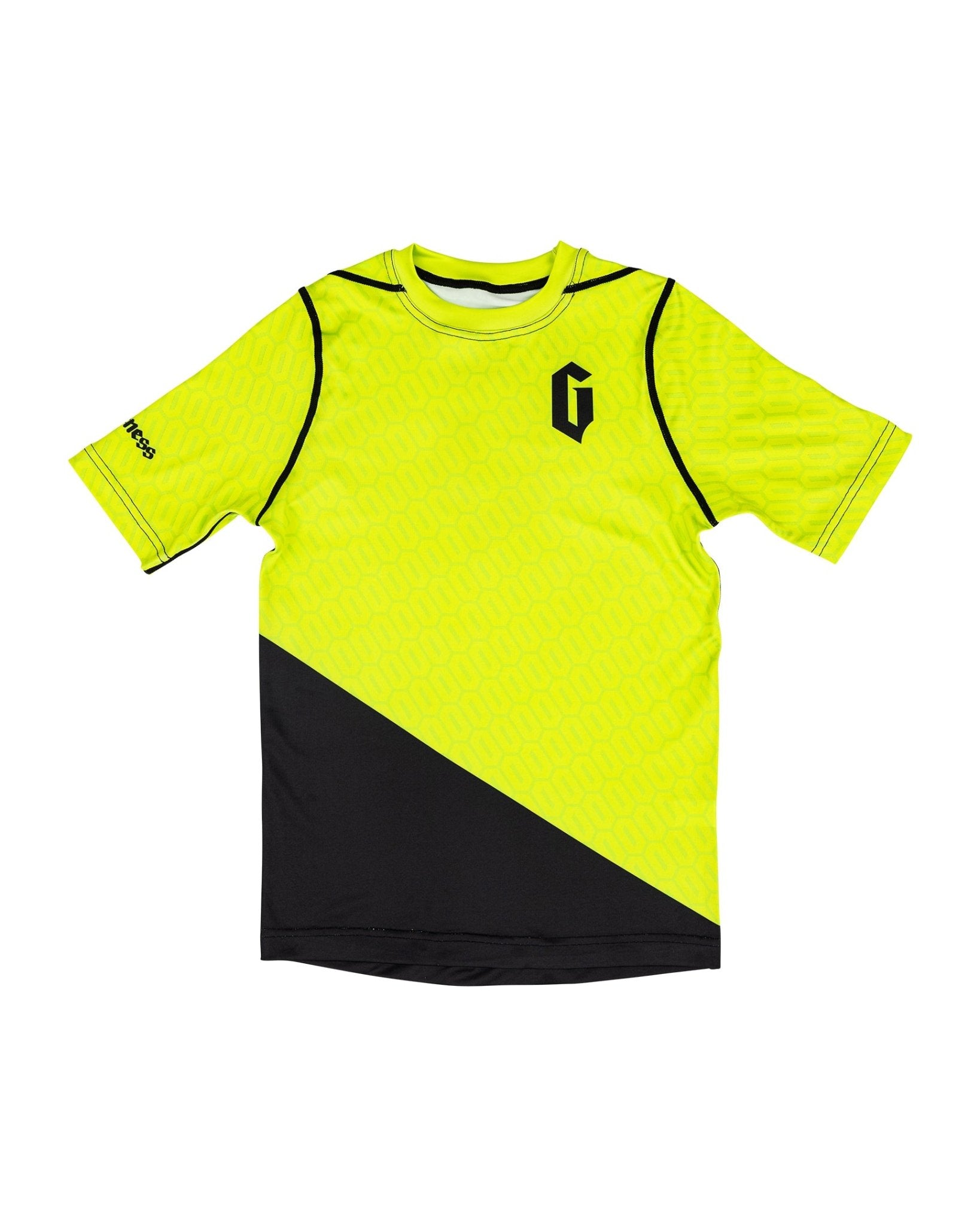 Gameness Youth Eco Short Sleeve Rash Guard Neon Green