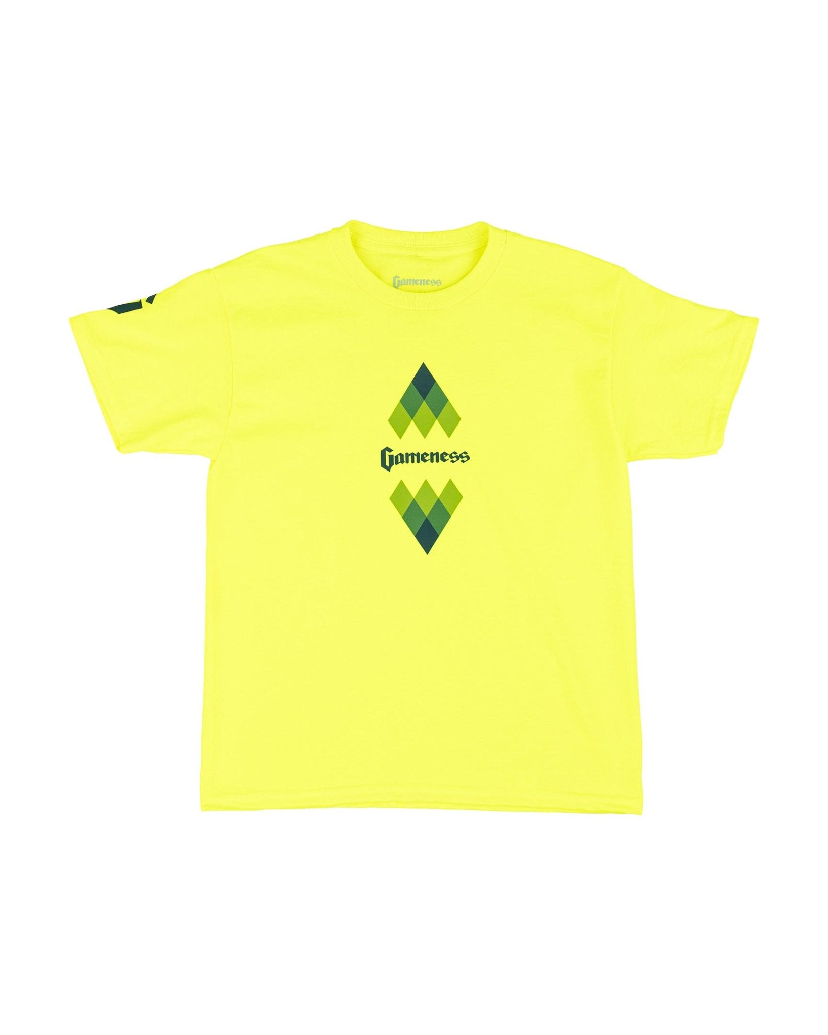 Gameness Youth Eco Tee Neon Green
