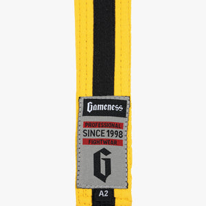 Gameness Youth Striped Belt Yellow Black