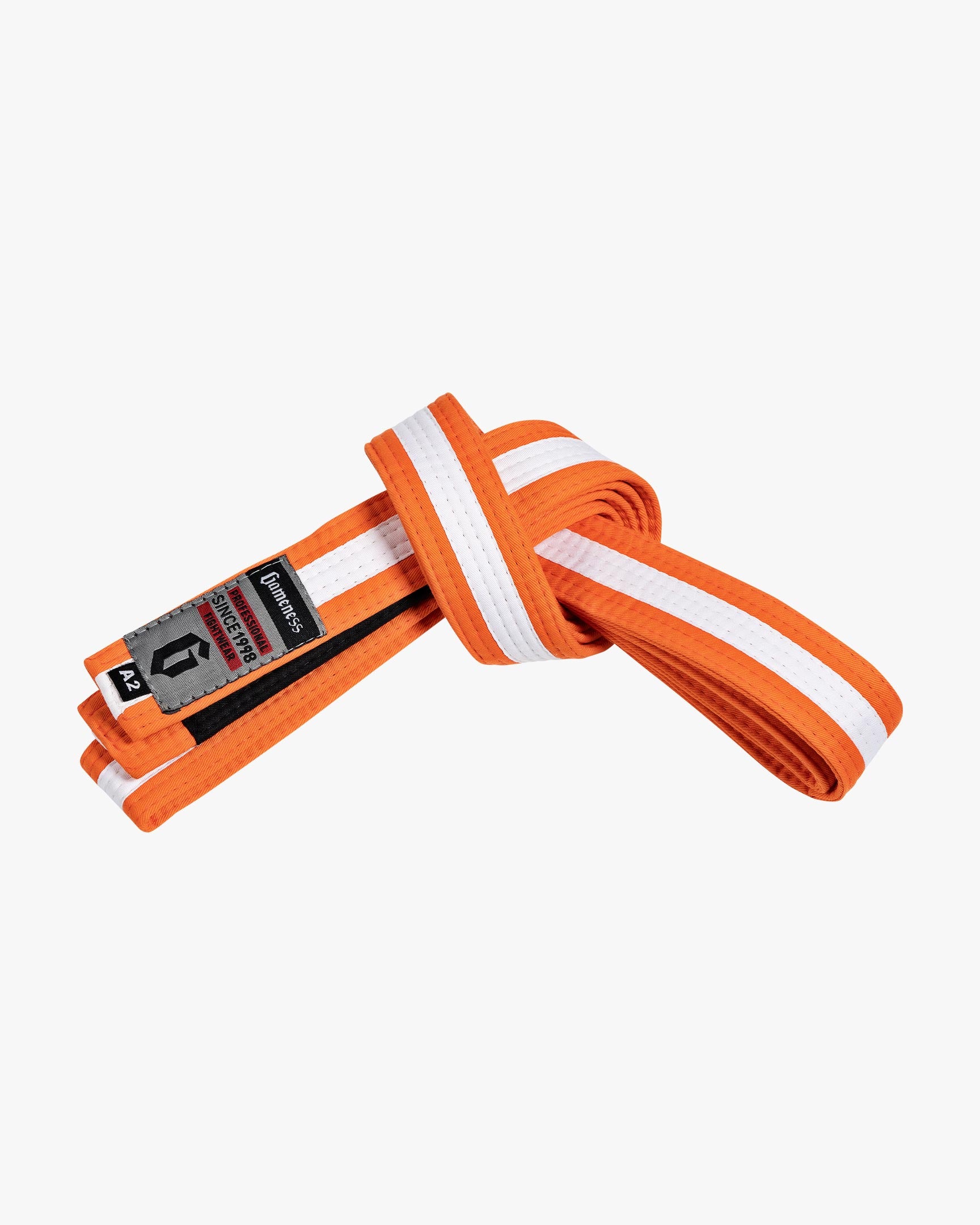 Gameness Youth Striped Belt Orange White