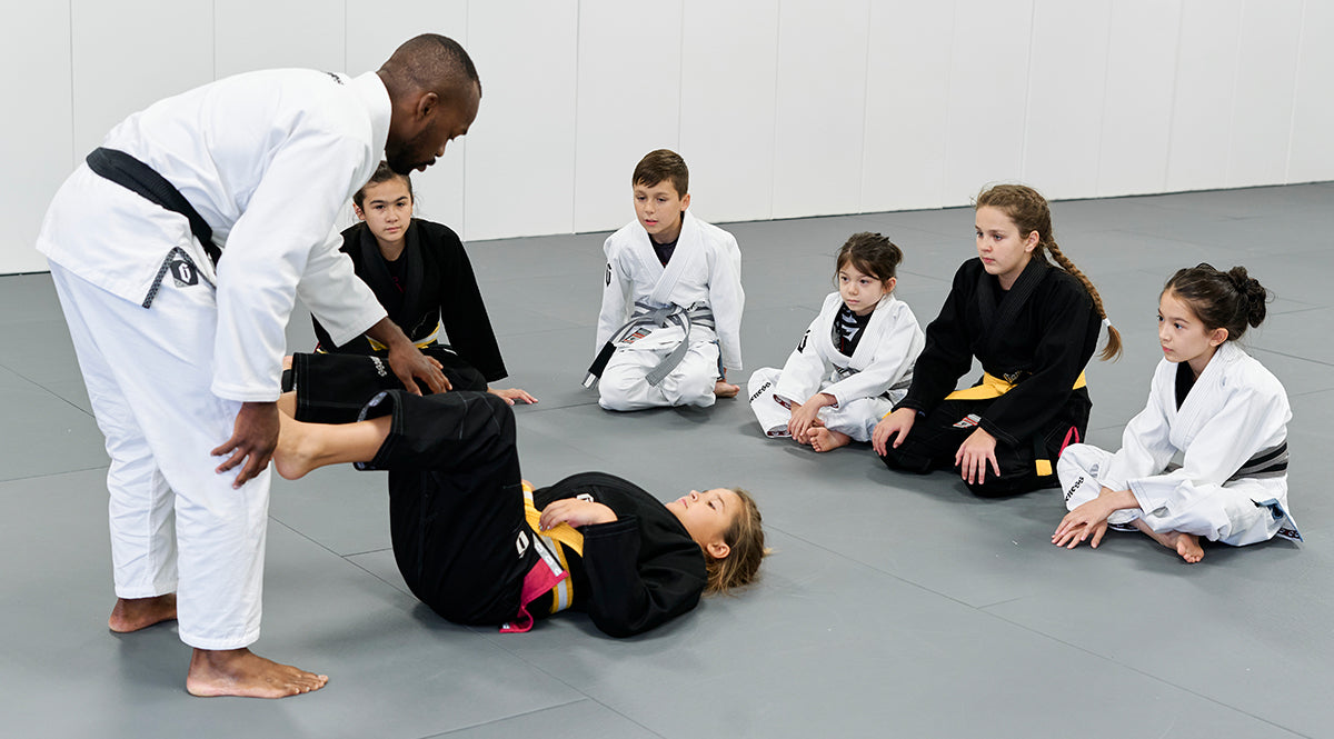 martial arts class wearing Gameness BJJ gis