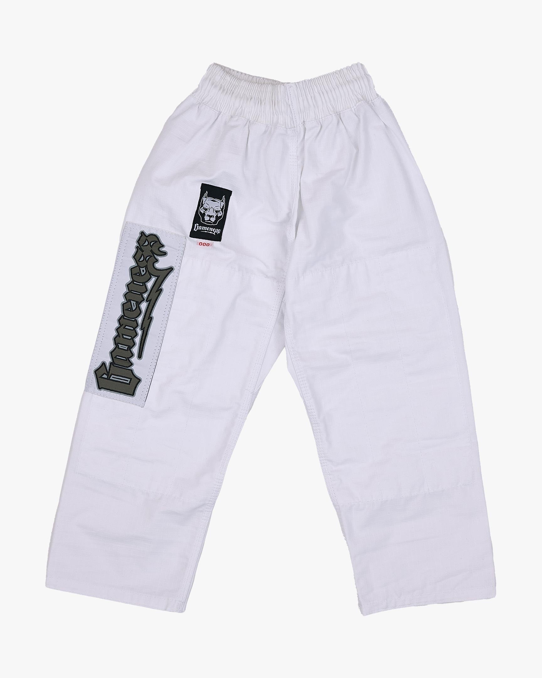 GB Fitted Gi Pants  White  GB Wear