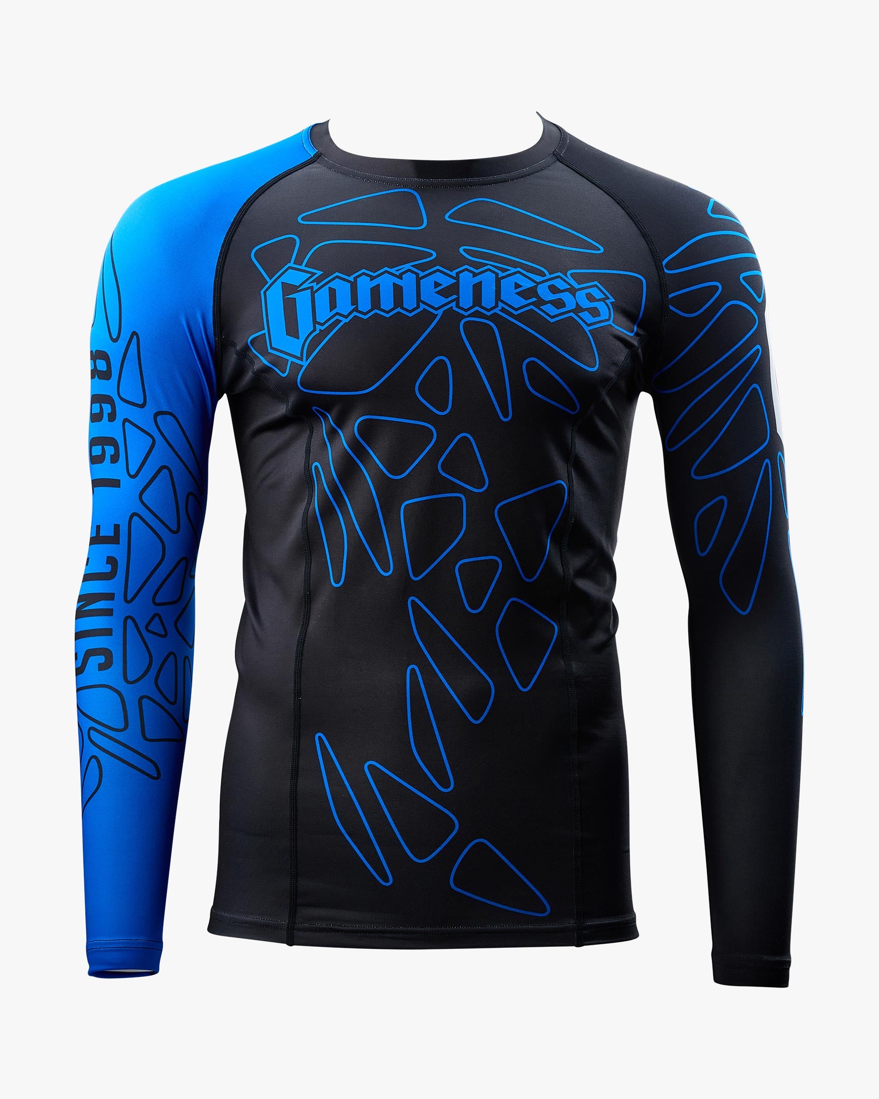Gameness Men's Long Sleeve Pro Rank Rash Guard Black | Durable and ...
