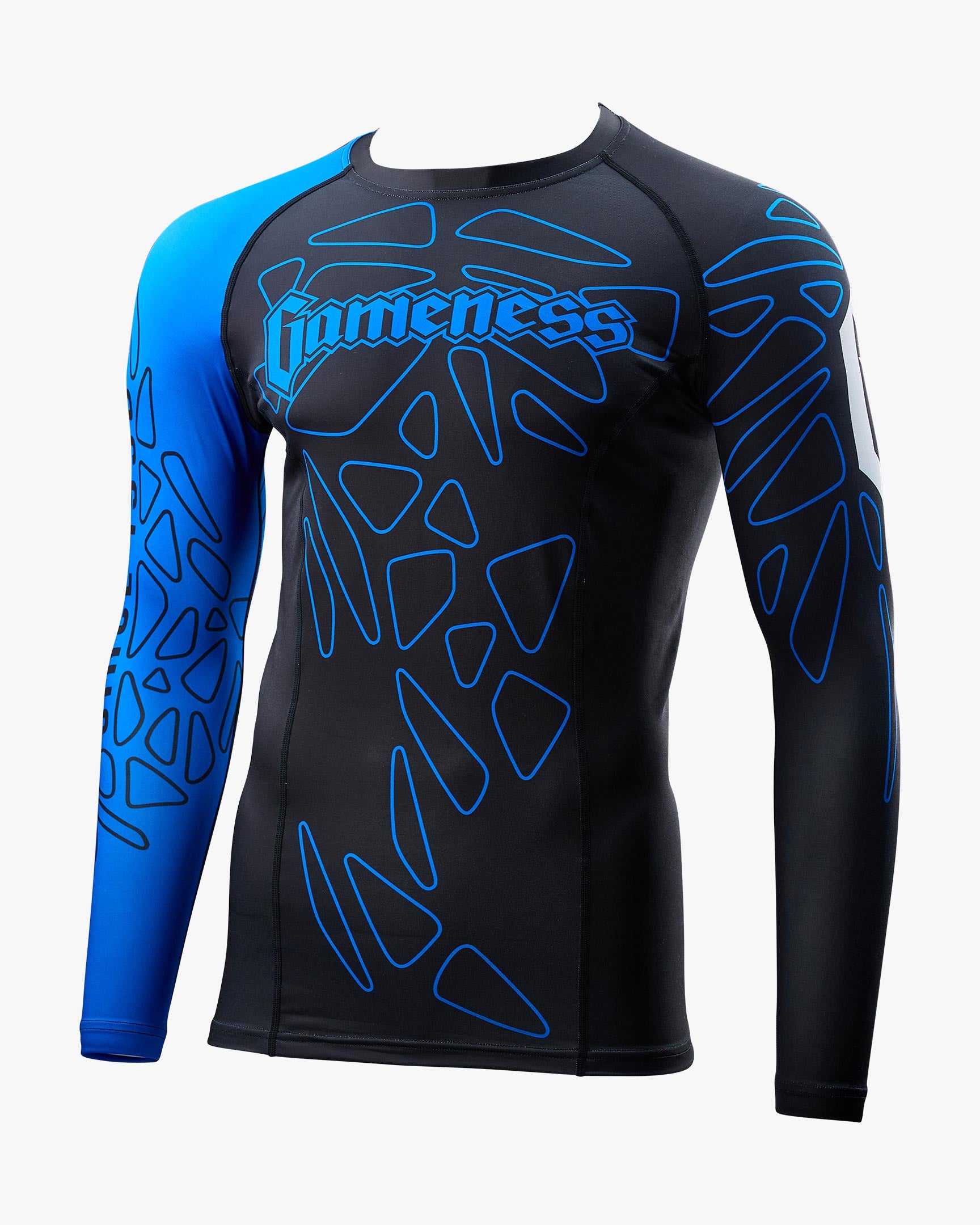 Gameness Men's Long Sleeve Pro Rank Rash Guard Black | Durable and ...
