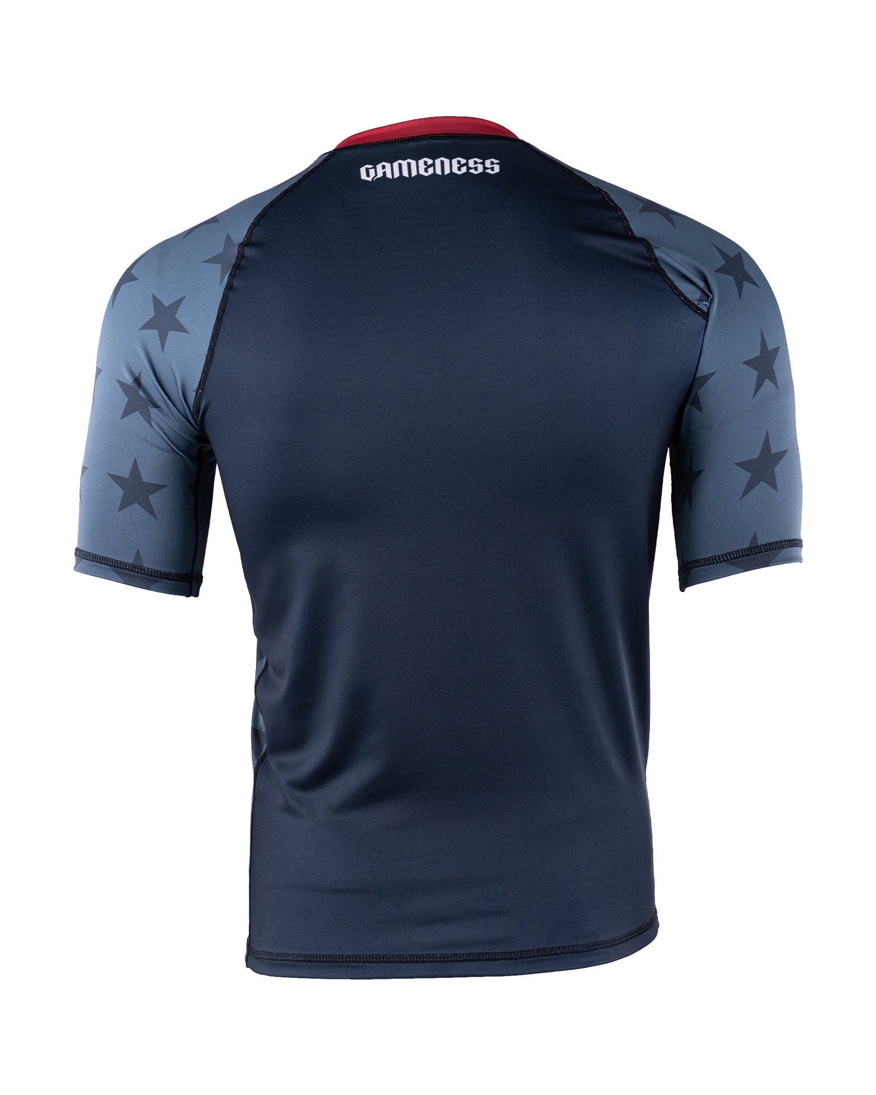 GAMENESS USA STARS SHORT SLEEVE RASH GUARD - needs images and copy and WS $
