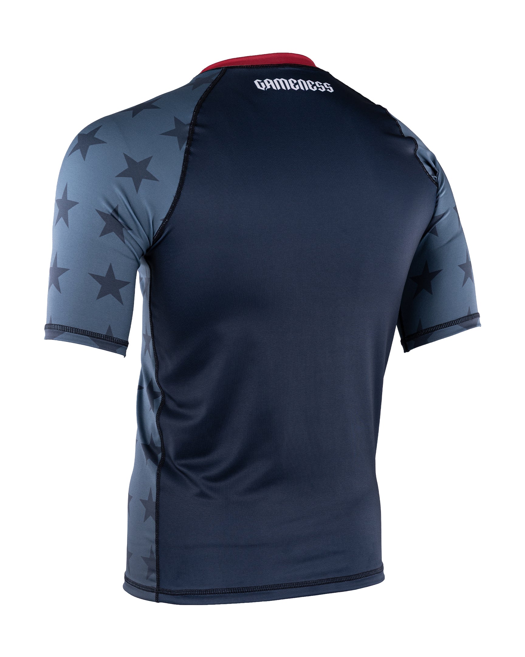 GAMENESS USA STARS SHORT SLEEVE RASH GUARD - needs images and copy and WS $