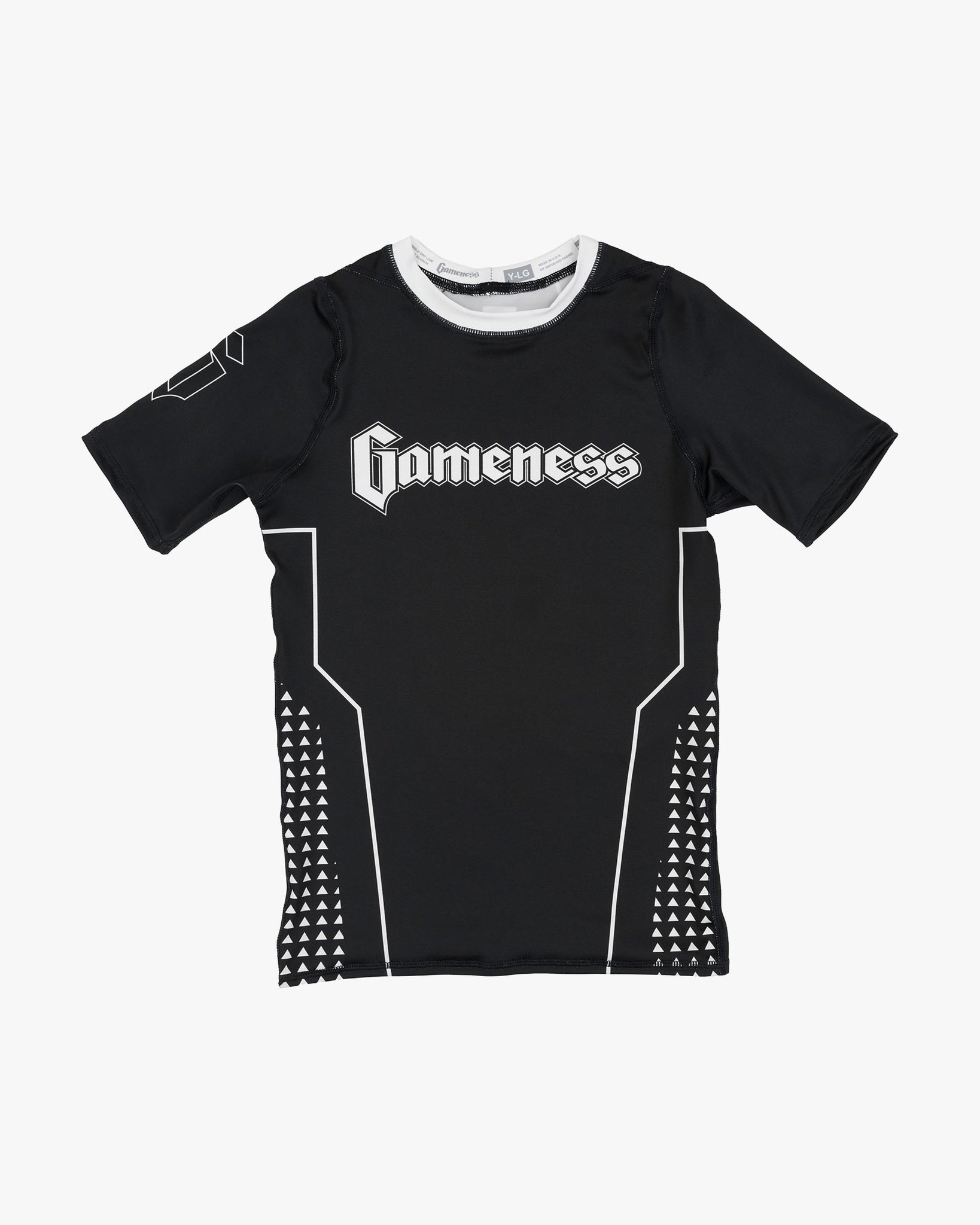 Gameness Youth Short Sleeve Ranked Rashguard Black