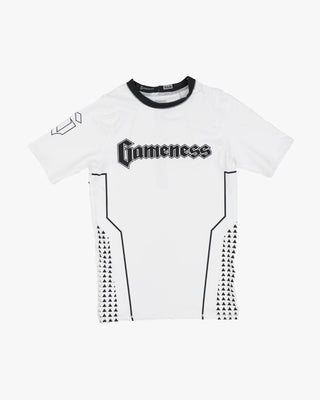 Gameness Youth Short Sleeve Ranked Rashguard White