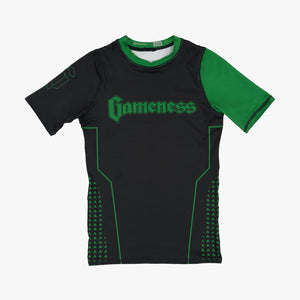 Gameness Youth Short Sleeve Ranked Rashguard Green