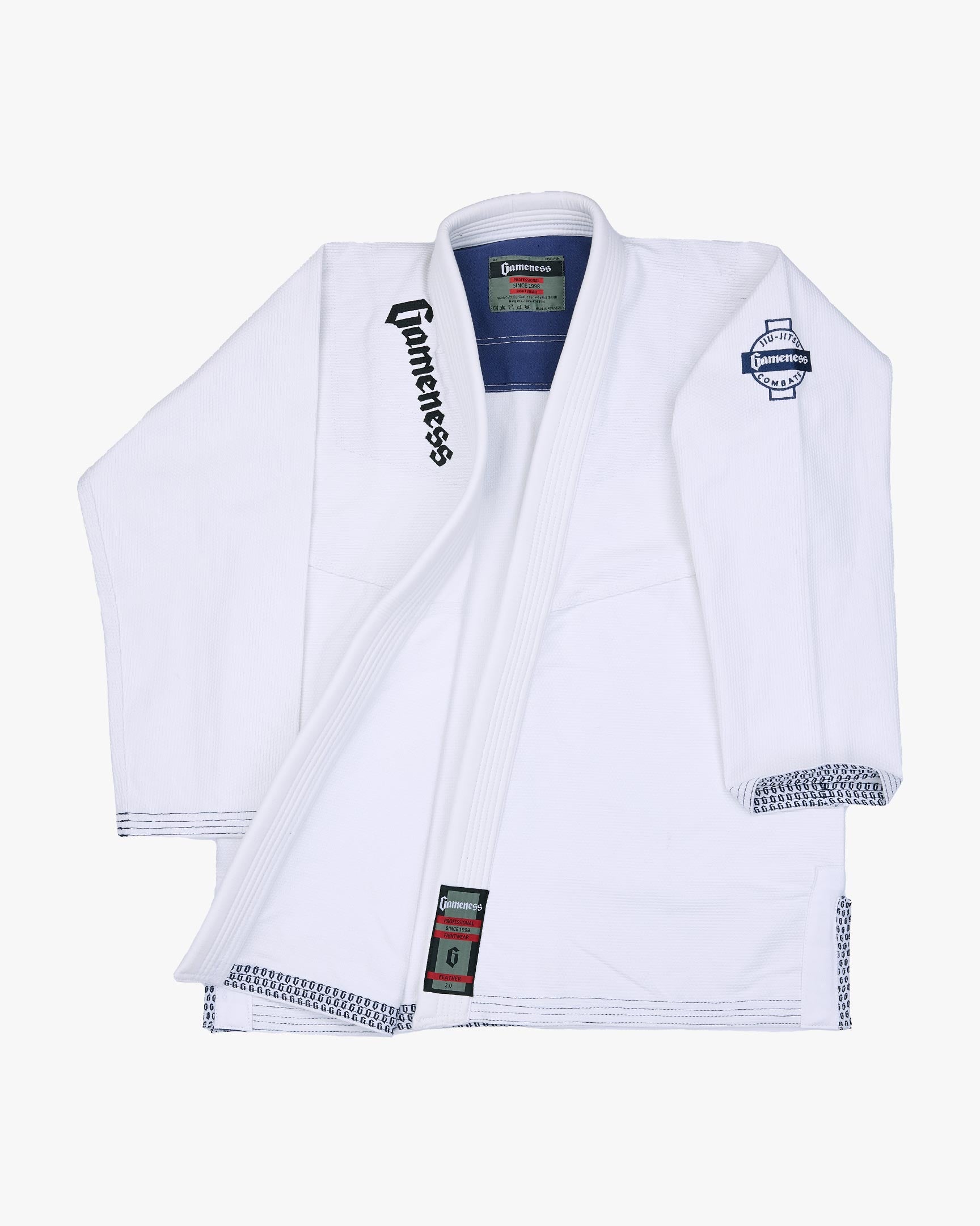 Gameness Men's Feather Gi Top V.2 White