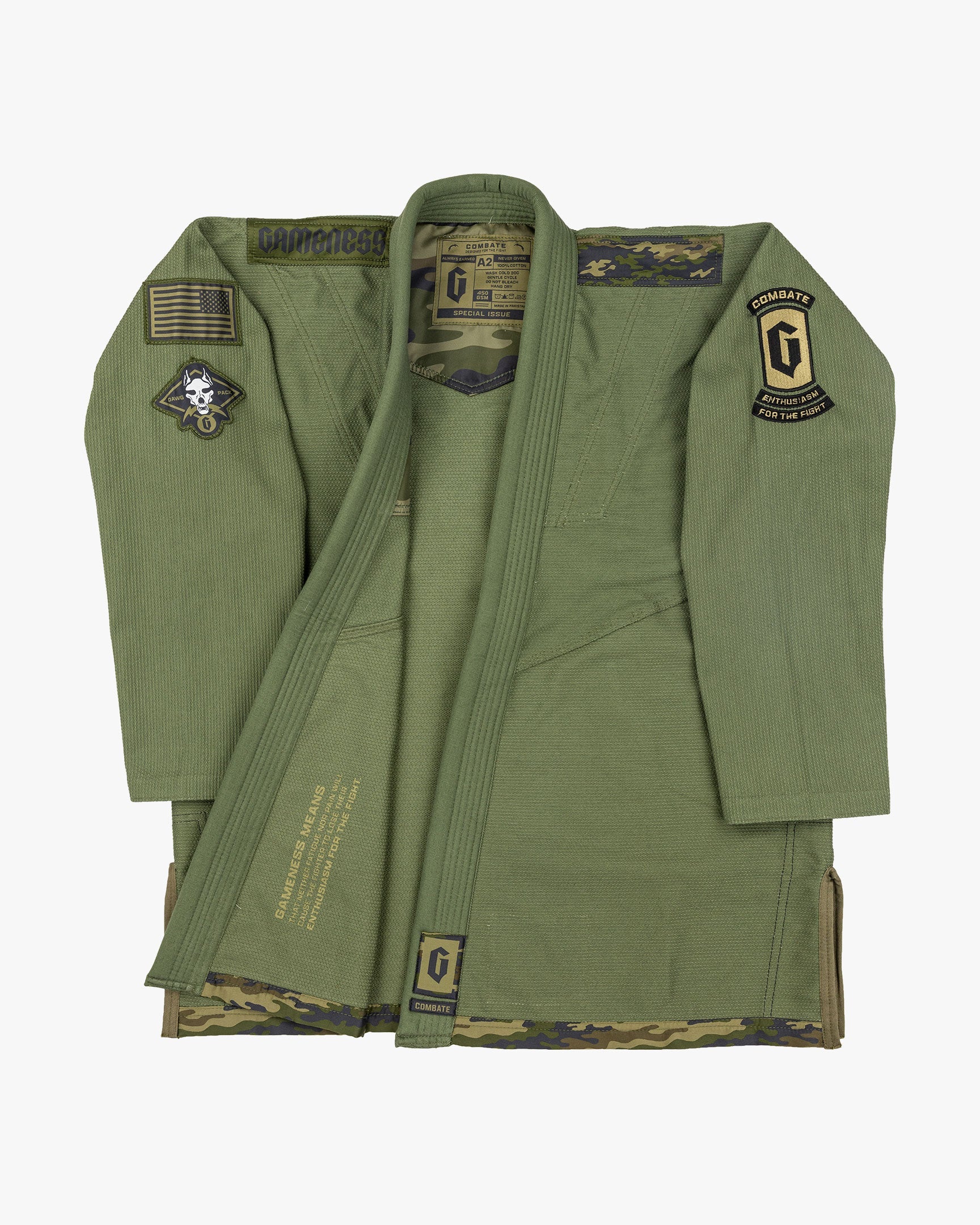 Gameness Men's Combate Gi Rifle Green