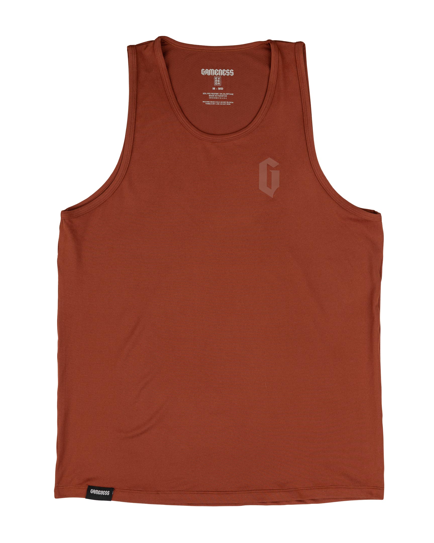 Gameness Men's Evreda Newave Tank Fired Brick