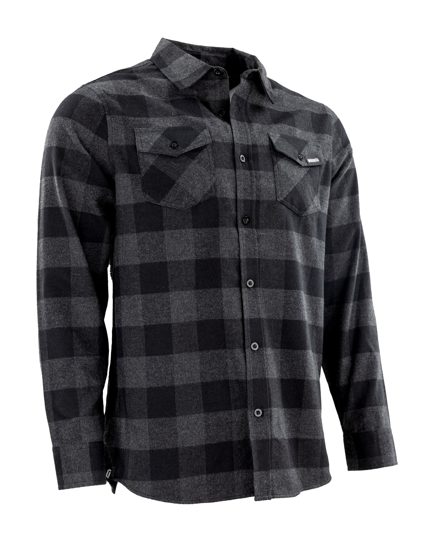 Gameness Roll Call Men's Flannel Shirt Black Grey