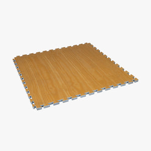 Wood Grain Reversible Puzzle Mat - 40" W X 40" L X 1" T