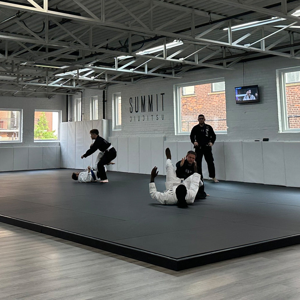 training on gameness mats and wall pads