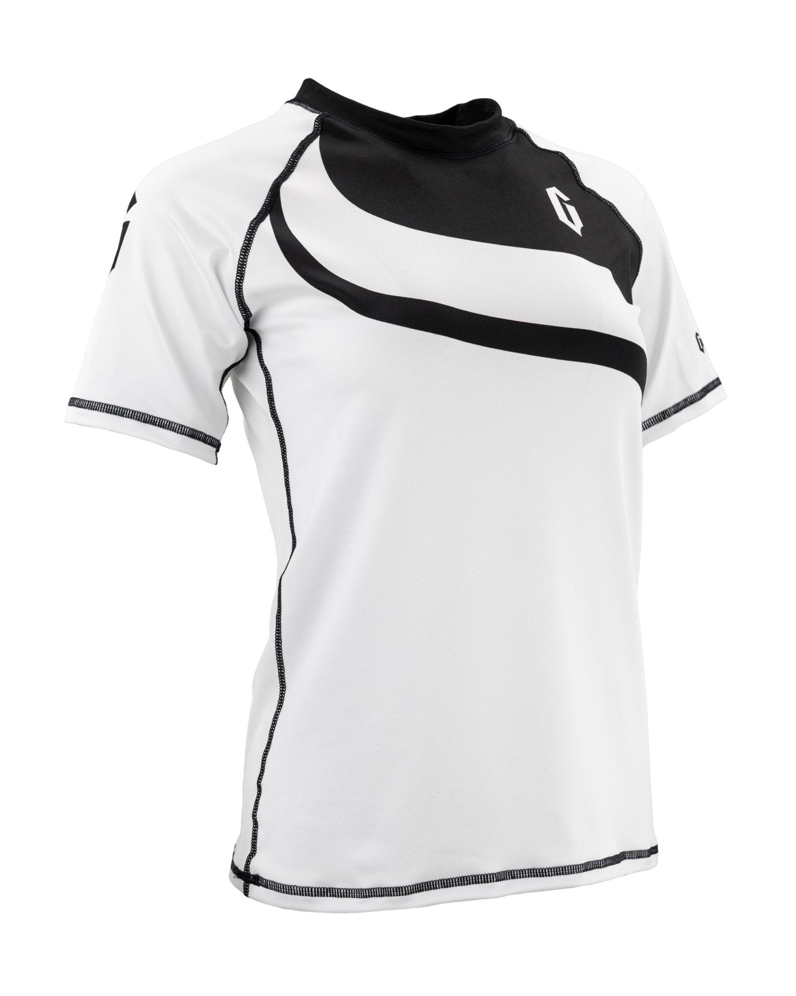 Gameness Women's Short Sleeve Pro Ranked Rash Guard White