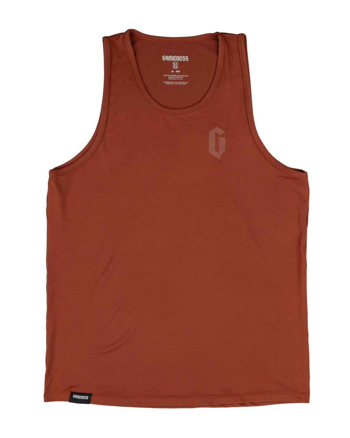 Gameness Evreda Men's Venice Tank Fired Brick