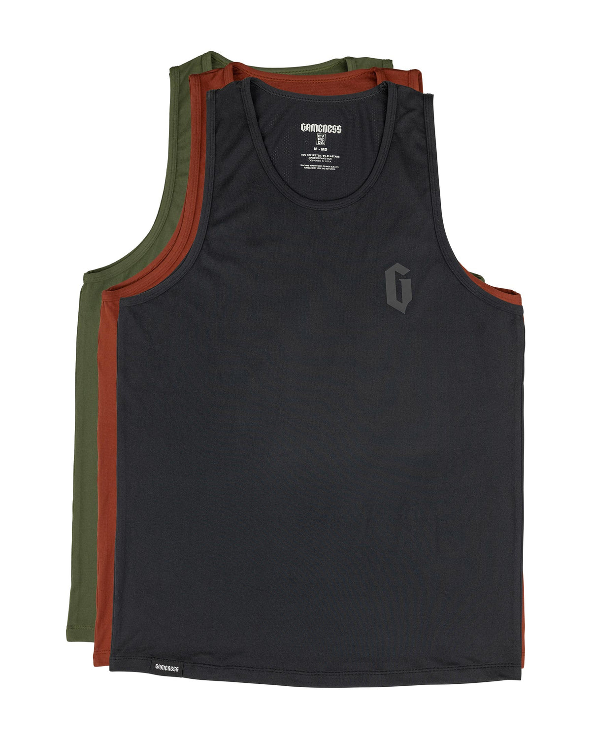 Gameness Evreda Men's Venice Tank Black