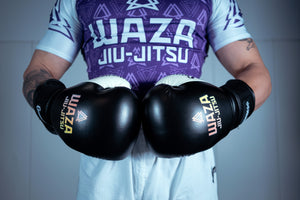 martial artist wearing custom gloves