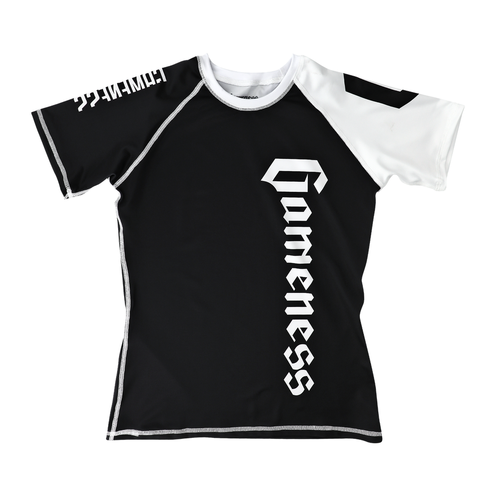 Female Short-Sleeve Pro Rank Rash Guard - White, Black, Blue, Purple ...