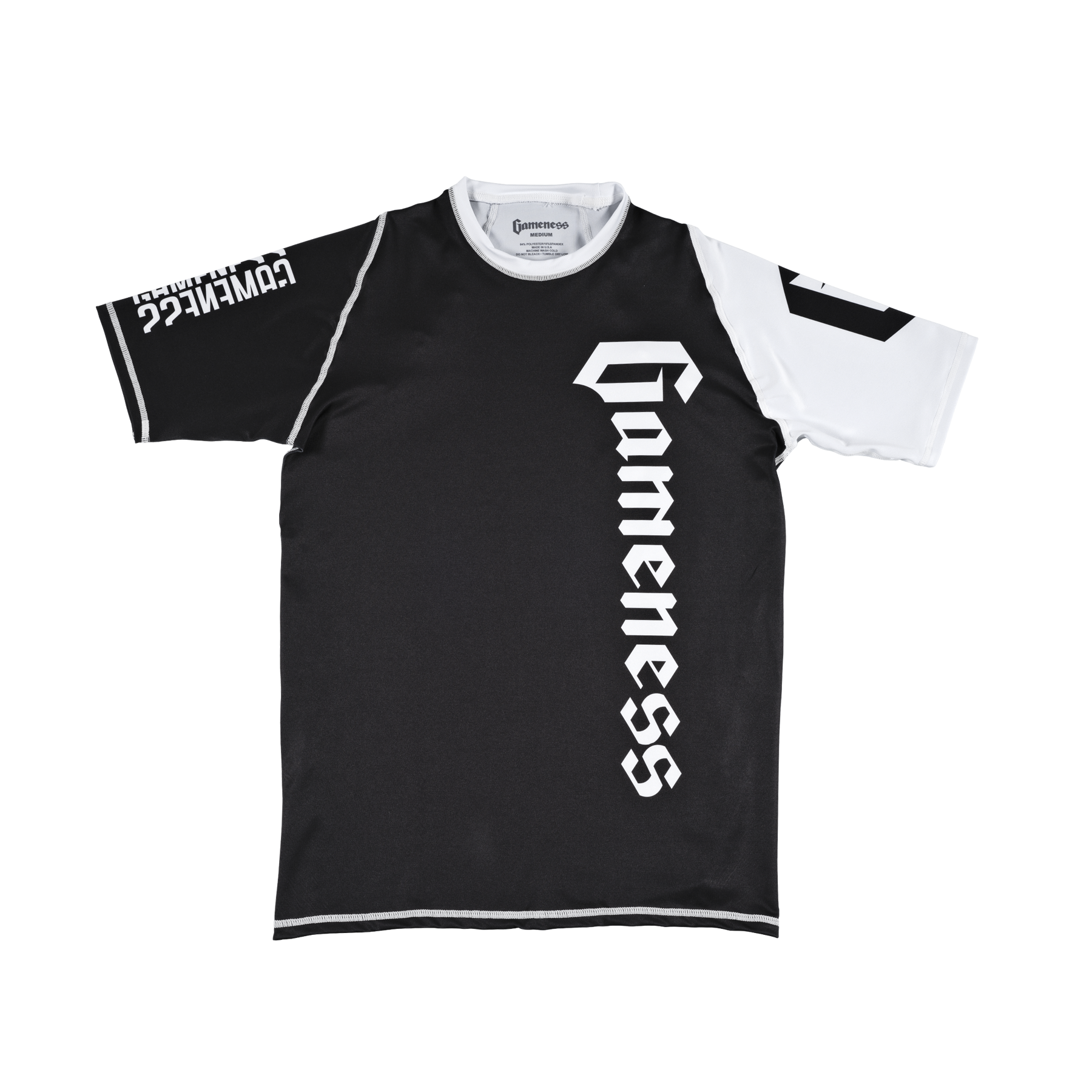 Male Short Sleeve Pro Rank Rashguard Black