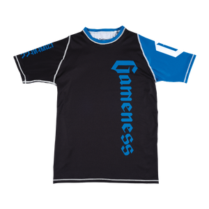Male Short Sleeve Pro Rank Rashguard Blue