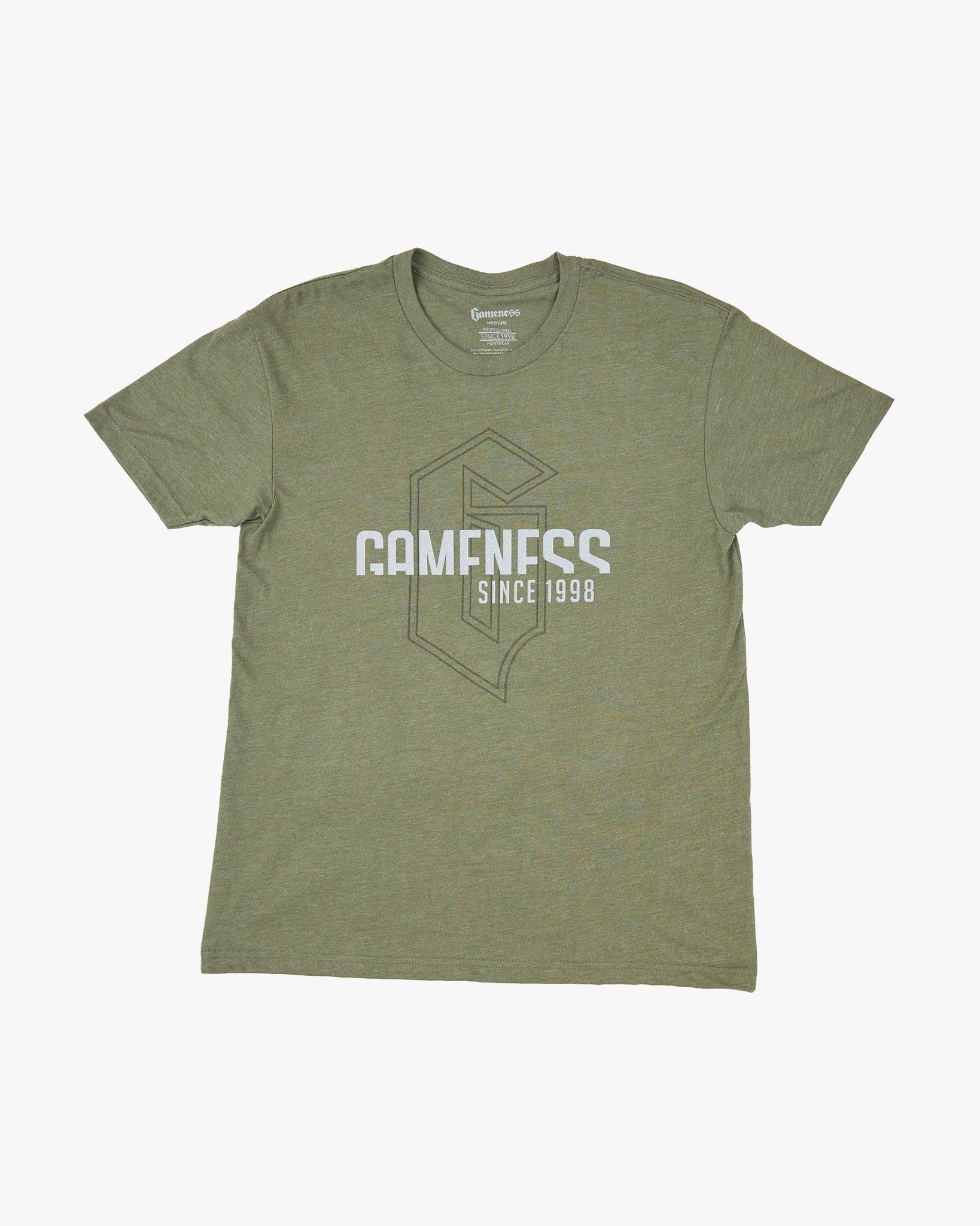 Gameness Since 1998 Tee Military Green